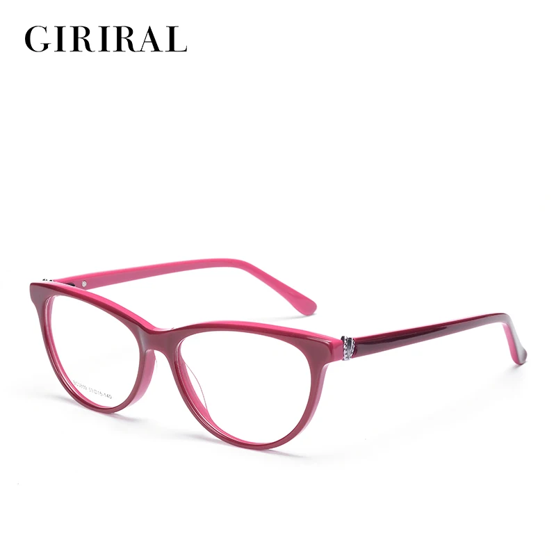 

Acetate women Eyewear frames computer brand designer optical clear myopia Frame glasses #BC3859