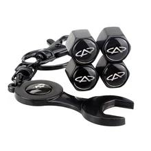 Estilo do carro auto roda pneu válvula caules tampas mini chave chaveiro para chery fulwin qq tiggo 3 5 t11 a1 a3 a5 amuleto m11 fora