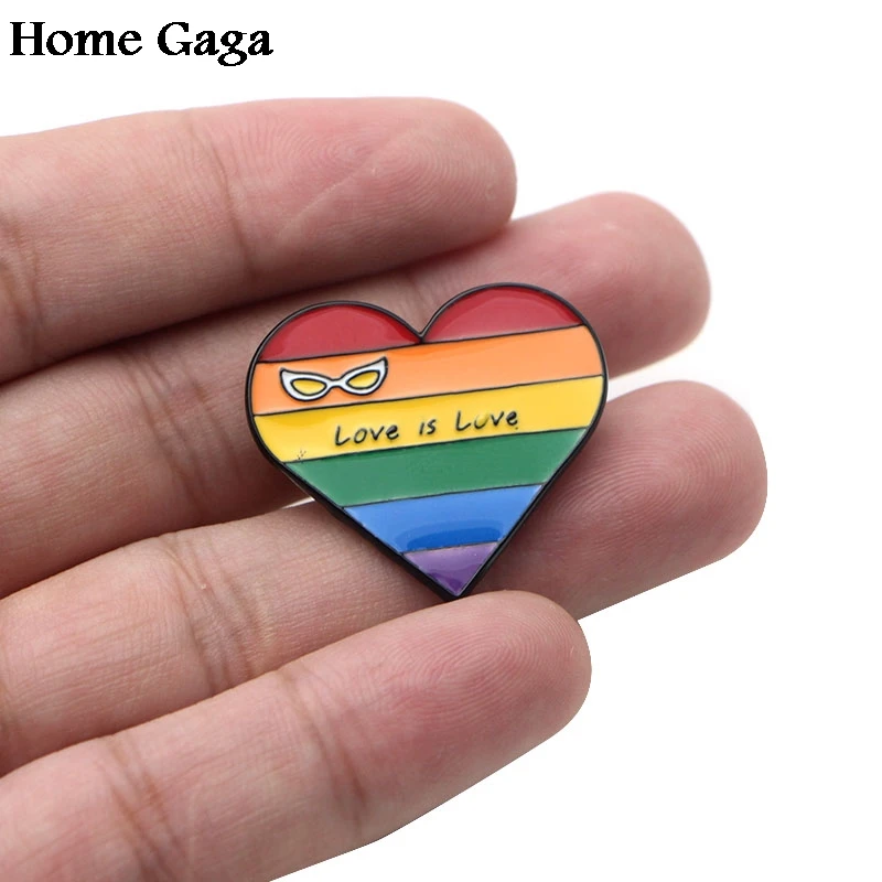 Homegaga love is love rainbow гомосексуалические значки с изображением букв рюкзак одежда броши для мужчин и женщин украшение на шляпку значок, медаль D1313