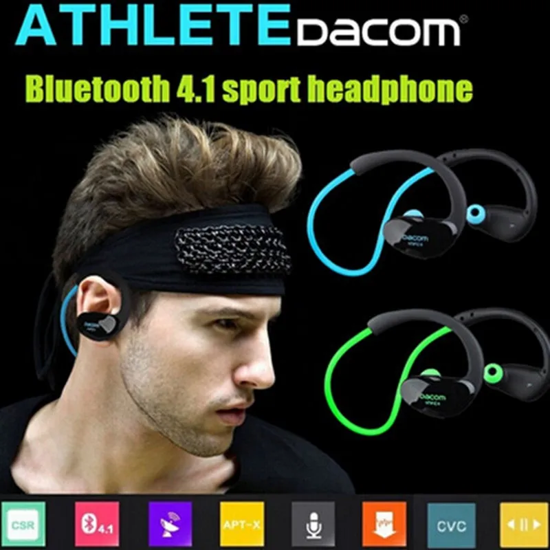 Dacom Беспроводная связь Bluetooth 4.1 наушники Мода Спорт стерео наушник музыкальные наушники с микрофоном и NFC