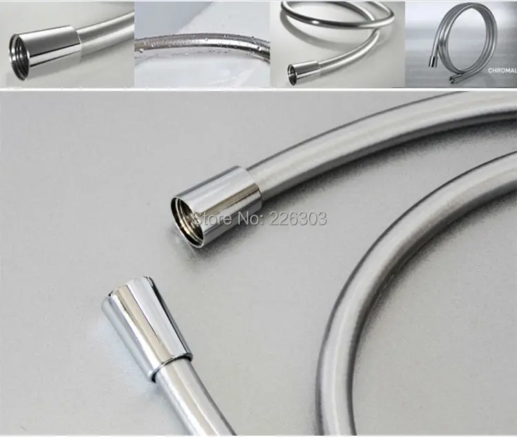 silver shower hose