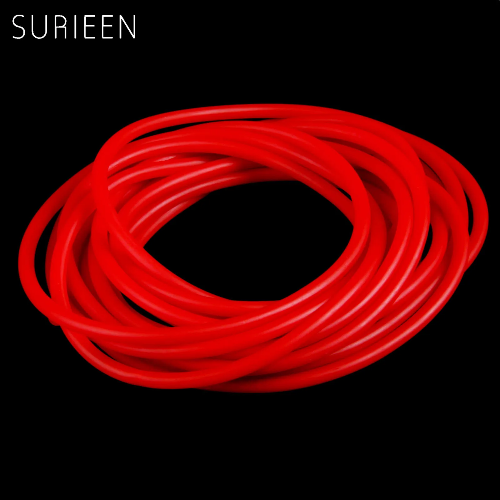 SURIEEN Охота 5 м 1 7x4 мм натуральный латекс Рогатка резиновая трубка катапульты слинг