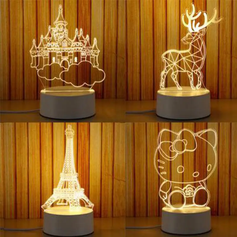 3d лампы для гостиной интерьерный Декоративный светильник мультяшная фигурка