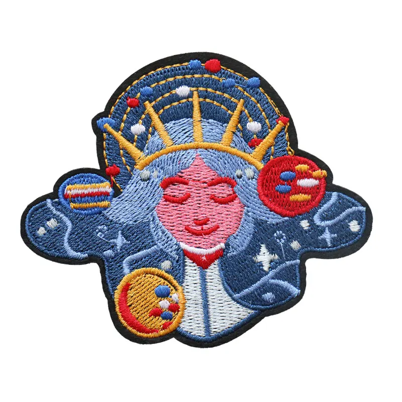 

Factory direct Custom Embroidered patches Rock Band Iron on badge Music Punk Roll Heavy Metal Sew on customized with your logo