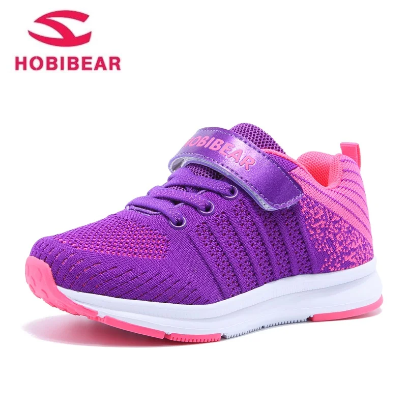 

HOBIBEAR Autumn New Fashionable Net Breathable 3 Colors Leisure Sports Running Shoes for Girls Boys Brand Kids Shoes