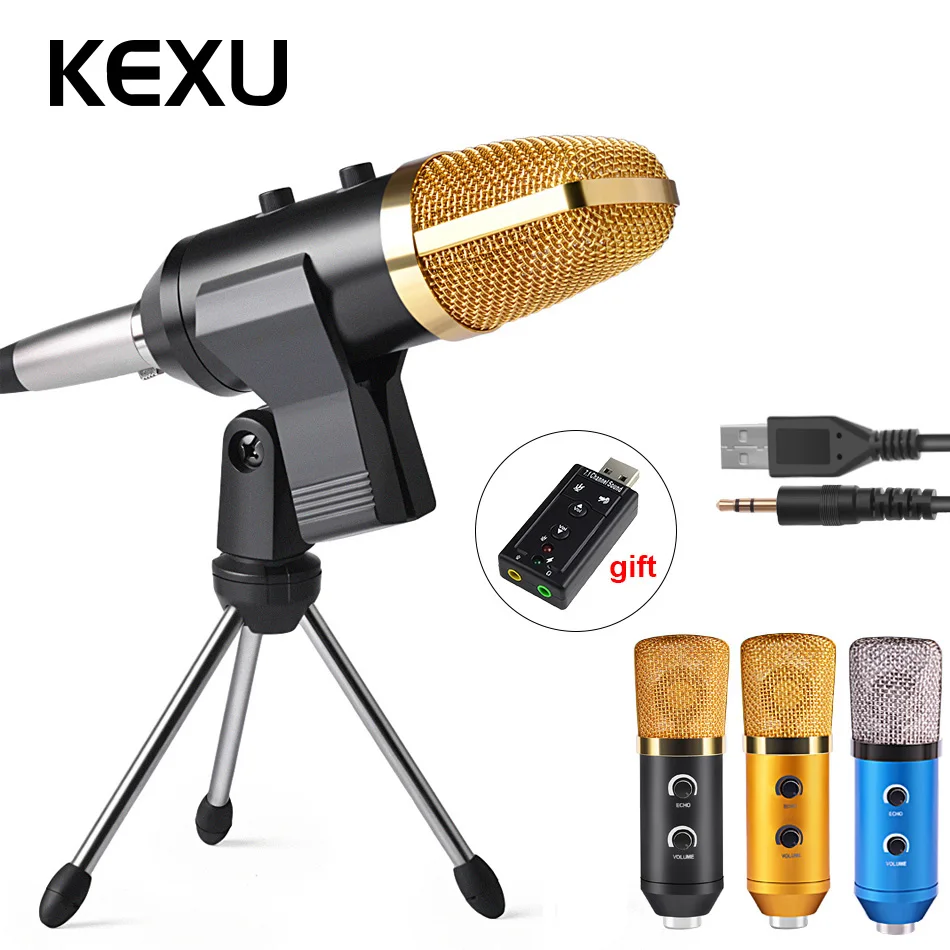 

ML-F100TL USB Professional Microphone Condenser Microphone for Video Recording Karaoke Radio Studio Microphone for Computer PC