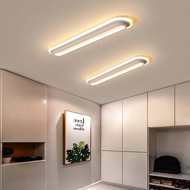 Günstig Moderne Led deckenleuchten Für Wohnzimmer Schlafzimmer Studie Zimmer Korridor Weiß schwarz farbe oberfläche montiert Decke Lampe AC85 265V