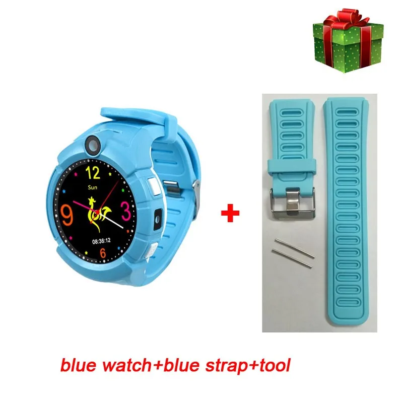 Greentiger Q360 Детские умные часы gps телефон позиционирование wifi умные часы с определением местоположения SOS анти-потеря монитор трекер PK Q100 Q90 Q50 - Цвет: blue add strap