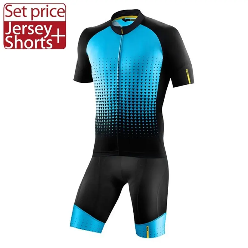 

Mavic Cycling Jersey 2018 Pro Team Short Sleeve Bike Clothing Ropa Ciclismo Summer Maillot Cycling Sets Mens Sports Suits