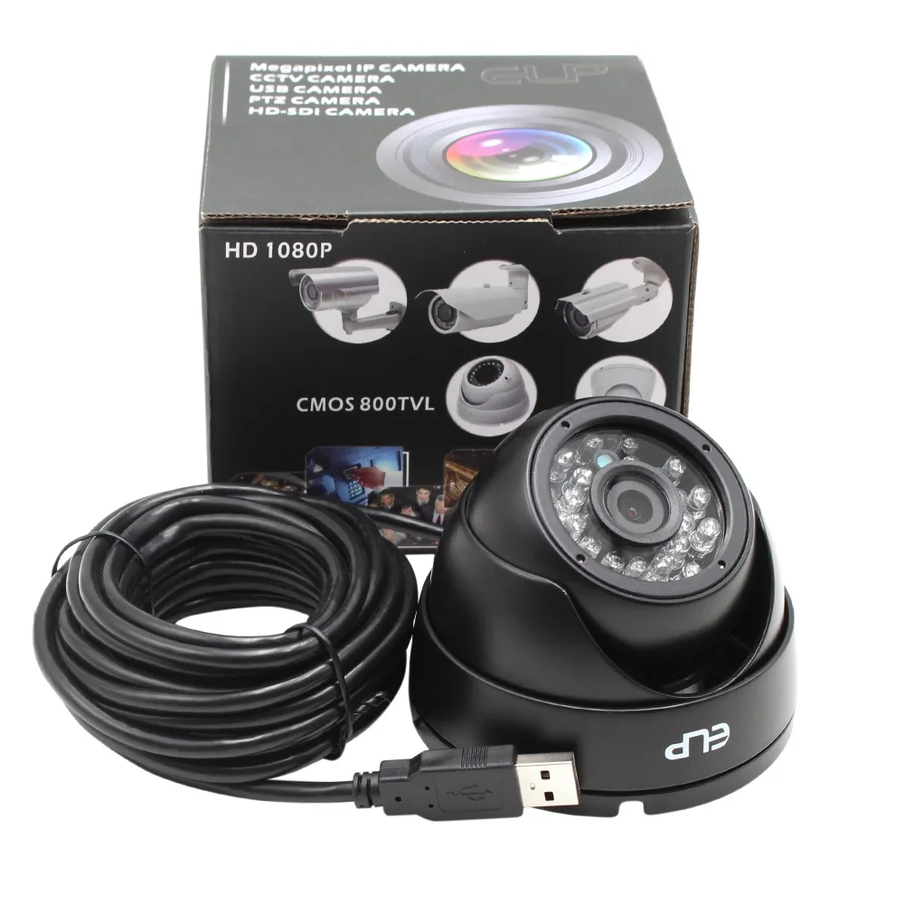 ELP 5mp 2592X1944 высокая скорость Aptina MI5100 HD MJPEG IR CUT инфракрасная камера ночного видения usb-купольная камера для наружной безопасности