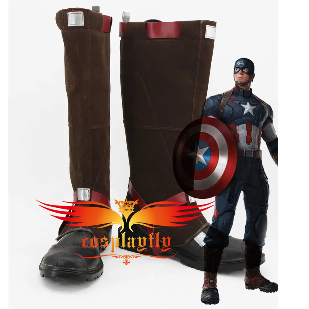 Captain America 3 Civil War Steve Rogers Cosplay Shoes Captain America 3 Civil War Steve Rogers Cosplay Shoes
