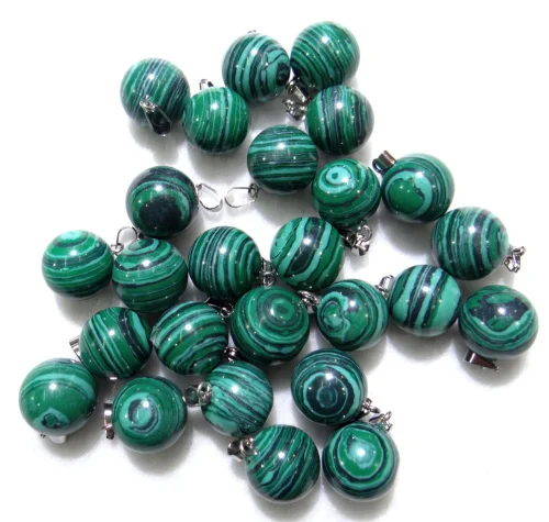 Природный камень опал lapis Turquoises кварцевый кристалл круглой формы Подвески Подвеска для создания ювелирных изделий ожерелья - Окраска металла: As the picture shows