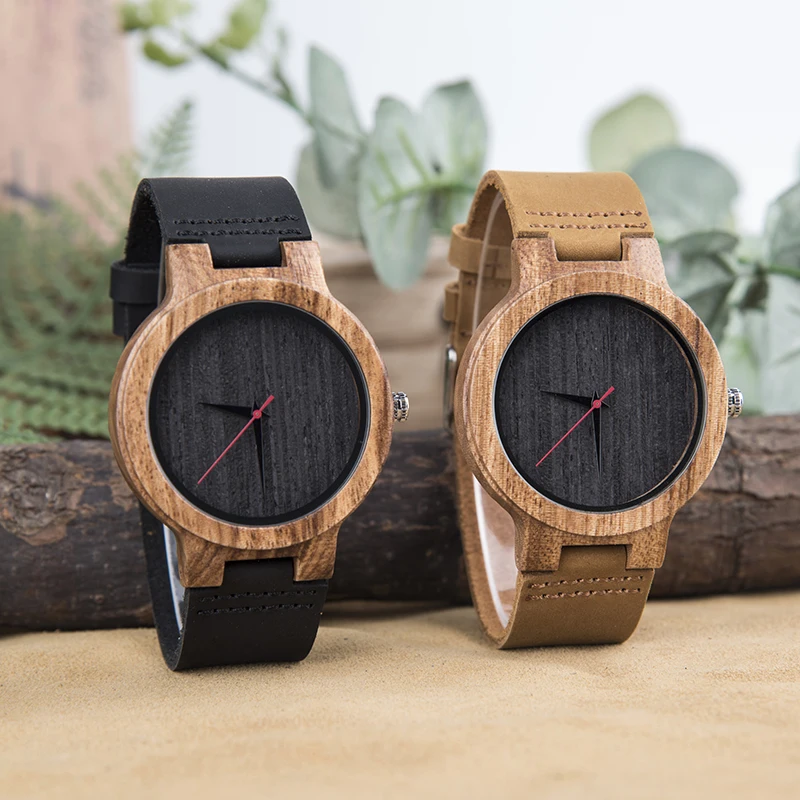 Додо олень любителей древесины часы для женщин мужчин аналоговый Модные кварцевые часы для пары в деревянной коробке подарок на год saati