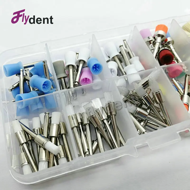Ceny 100 szt. Materiał dentystyczny szczotka assorted dental szczoteczka prophy kolorystyka nowa nylonowa szczotka do polerowania zastosowanie stomatologiczne
