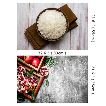 

HUAYI 83x55cm double sides wood board photography backdrop wooden floor photoshoot background photocall for Food Cake photophone