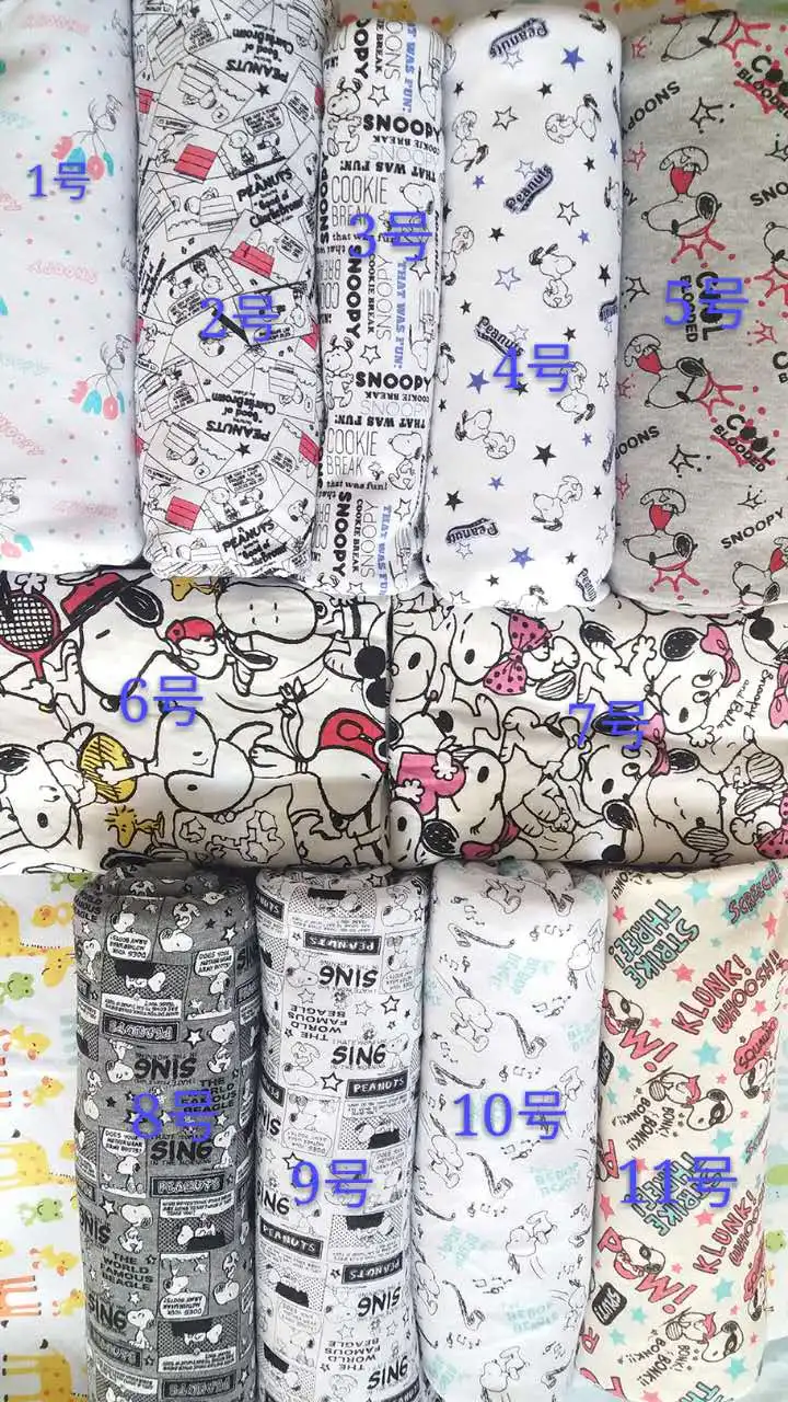 50*160 см собака двойная хлопковая трикотажная ткань для пошива «сделай сам» Лоскутная работа для малышей, одежда для девочек, пиджак, рубашка