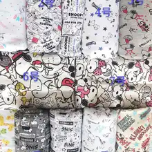 50*160 см собака двойная хлопковая трикотажная ткань для пошива «сделай сам» Лоскутная работа для малышей, одежда для девочек, пиджак, рубашка