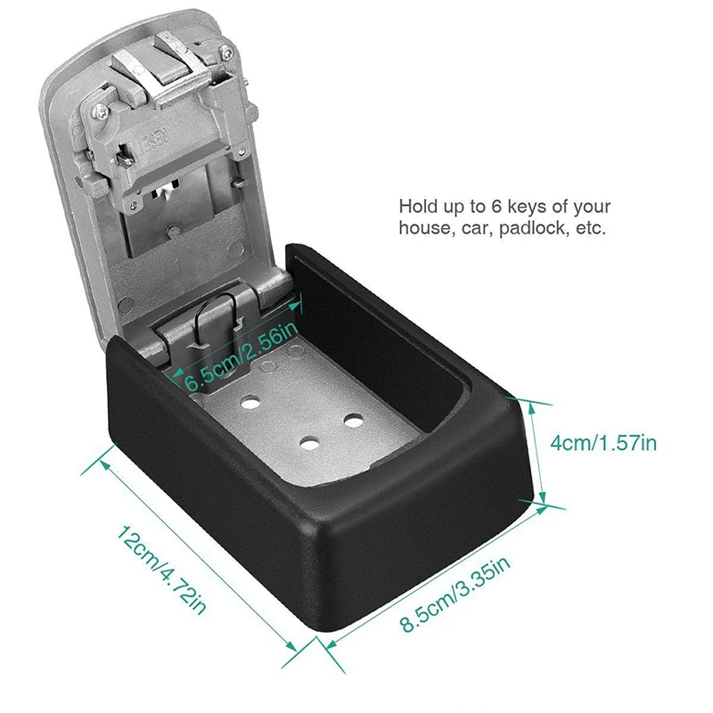 

4 Digit Outdoor High Security Wall Mounted Key Safe Box Code Secure Lock-Storage