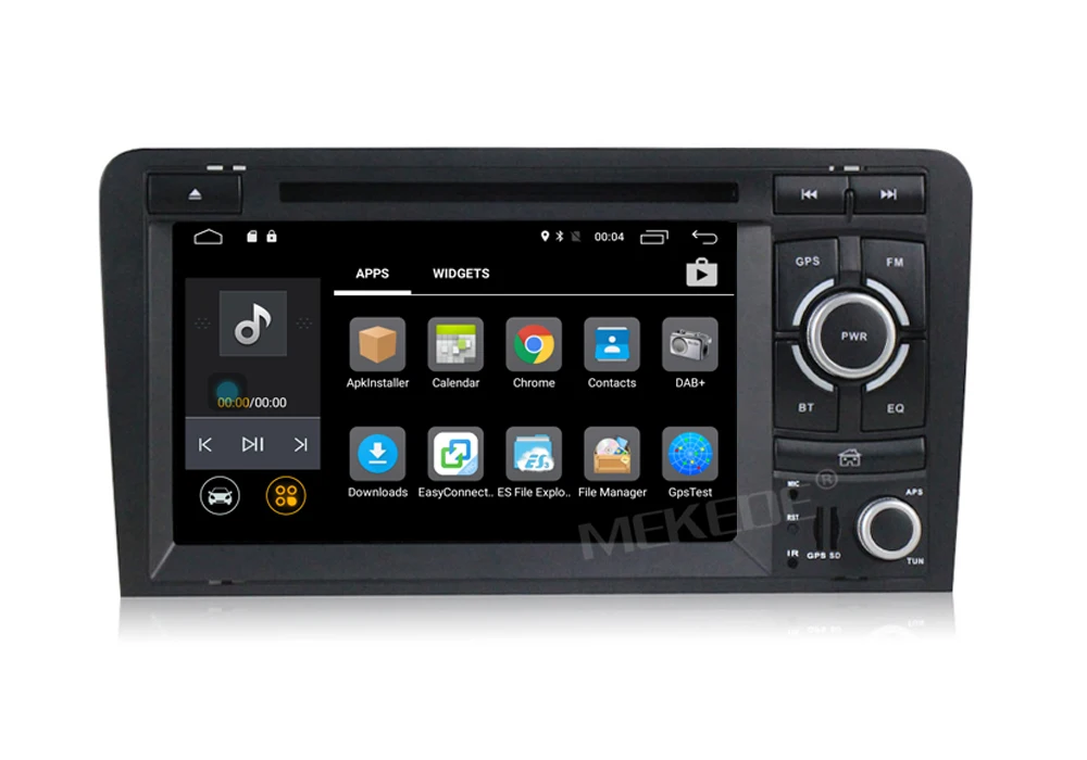 Cheap Android 7.1 2G RAM  Car DVD GPS For Audi/A3 2002-2011 With Wifi 4G GPS Navigation BT Radio Steering wheel control Canbus+8G MAP 16