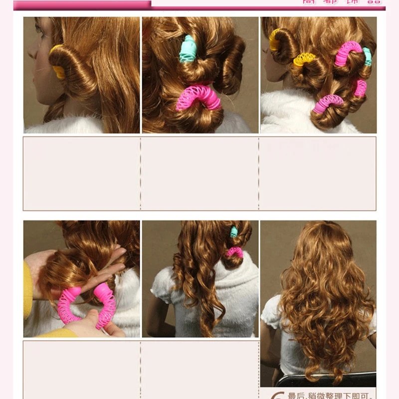 

Donuts Curly Hair Styling Roller DIY Hair Curlers Hairdress Magic Bendy Curler Spiral Curls Hair Styling Tools Hair Accessories