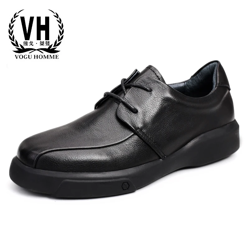 Sapatas Se Macio Do De Homens up Couro Lace Os Grife Vestem Sapatos Genuíno Superior Negócios Retro Dos Preto Lazer rrwd8a