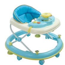 Multifunctional Baby Walker Light Weight Baby Walking Learning Car Anti Rollover Safety Folding Music Box Toddler Walker