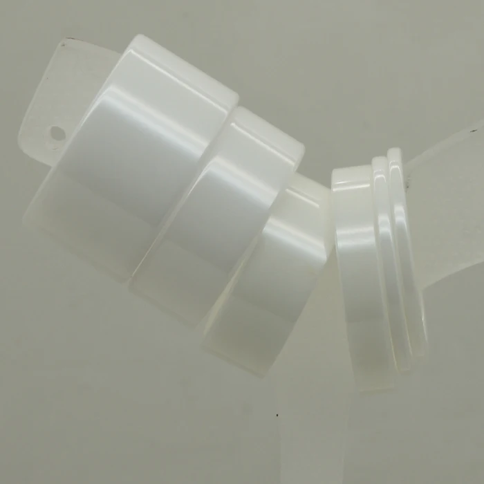 

rare & simple 2mm width pipe cut white hi-tech scratch proof ceramic ring 1pc
