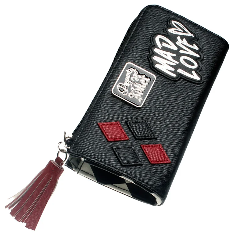 هارلي كوين جنون الحب البريدي حول المحفظة حقيبة مخلب محفظة DFT-5510 هارلي كوين جنون الحب البريدي حول المحفظة حقيبة مخلب محفظة DFT-5510