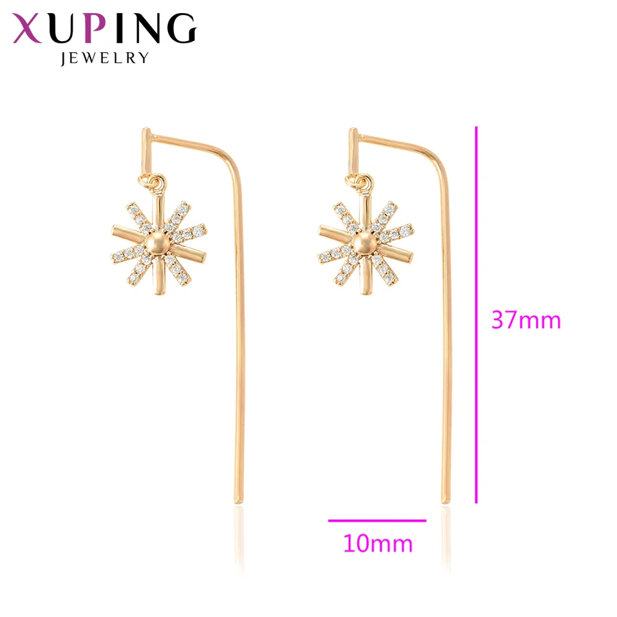 Xuping серьги Модные ювелирные изделия романтические женские длинные висячие серьги Свадебные Рождественские подарки S111, 8-95343