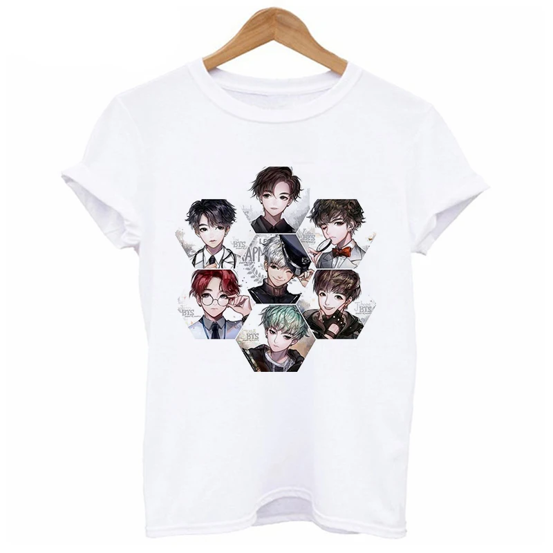 

map of the soul tshirt women suga V jimin JUNGKOOK Shirts kpop Hip Hop k-pop TShirt Short Sleeve kpopT-shirt female