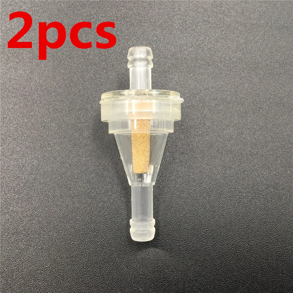 

2pcs 1/4" 6mm Motorcycle Motocross Fuel Oil Filter Inline Clear Gas Filter Universal Pit Mini Bike Scooter Oil Filter