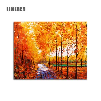 

Autumn Landscape DIY Painting By Numbers Wall Art Decoration Handpainted Oil Painting For Home Decor Artwork