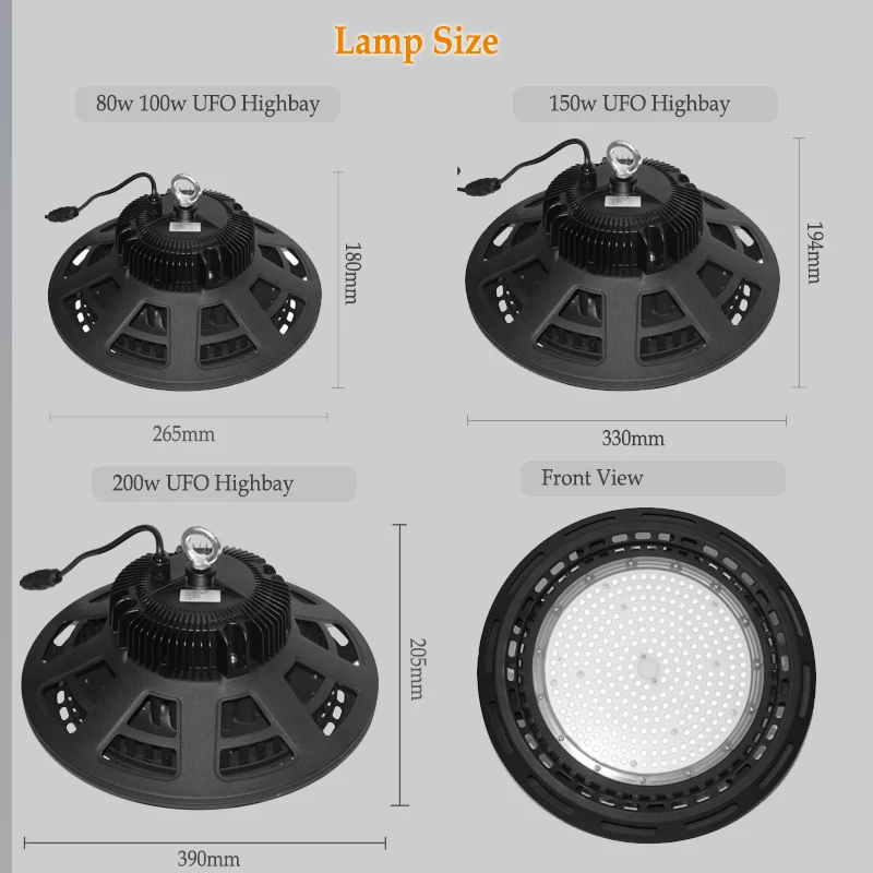 GLITE 140LM/W 80w 100w 150w 200w IP65 UFO dlc list 150w led high bay light АЗС светодиодные фонари