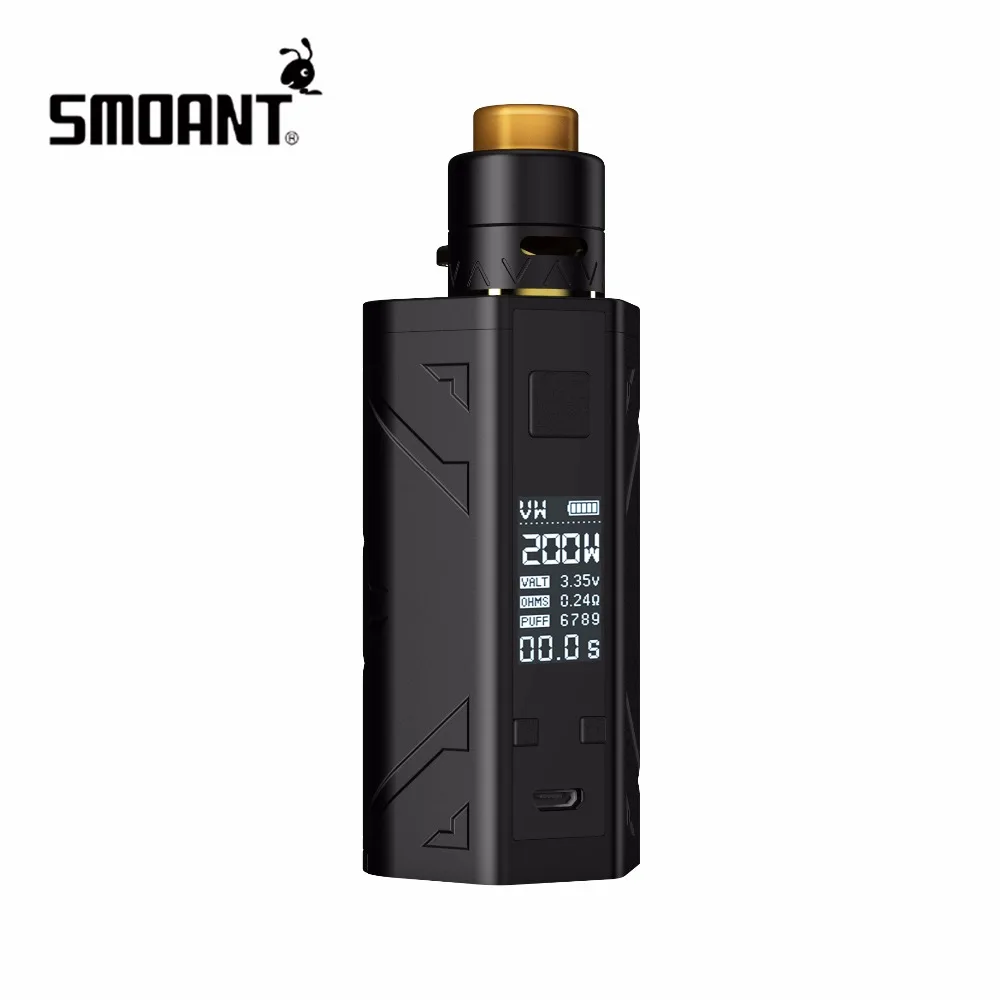 Оригинальный Smoant Cloupor 200 Вт Battlestar Squonker с Squonker 24 мм RDA и замена жидкости бутылка электронная сигарета комплект