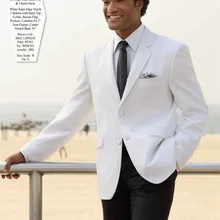 Жених свадебные костюмы мужские белые на заказ Высокое качество платье