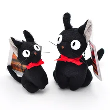 Студия Ghibli Hayao Miyazaki Kiki службы доставки черный JiJi плюшевая кавайная Игрушка Черный кот Кики мягкая игрушка сумка для ключей подвеска