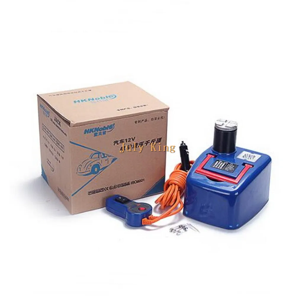 

HKnoble DC12V auto electric hydraulic jack with LED Lighting, largest top-heavy 1200KG Min/Max height:170/410MM, free shipping