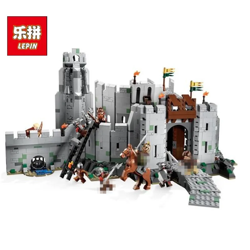 

In Stock Lepin Sets 16013 1368Pcs Lord of the Rings Figures Battle Of Helm's Deep Model Building Kits Blocks Bricks Kid Toy 9474