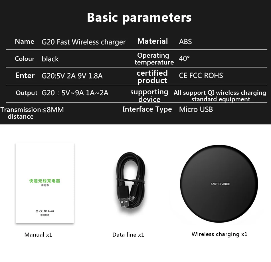 !ACCEZZ Qi Wireless Charging 7.5W 10W For Samsung Galaxy S8 S9 Plus Note 8 Universal Fast Charge For iPhone 8 Plus XS XR Charger (12)