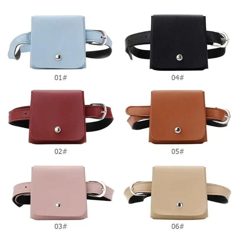 

Women Mini Simple Messenger Solid Color Fashion Waist Bags New Arrival Small Candy Purse Drop shipping