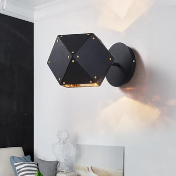 

Nordic Metal Black Wall Lamps LED Wall Lights For Bedroom Living room Luminaria Wall sconces Light Fixtures Lustre Lighting