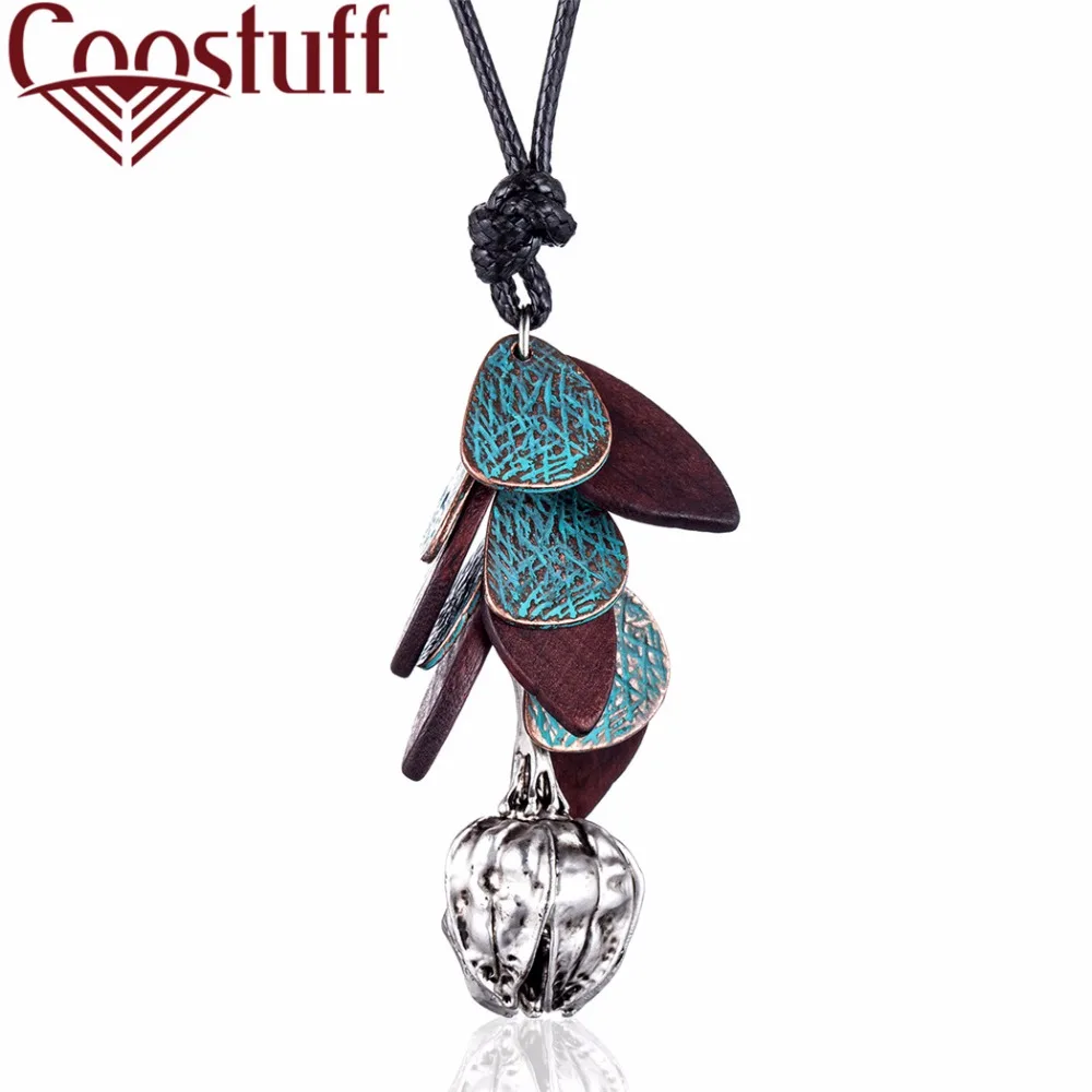 

Women Jewelry Long Necklaces Vintage Leaves & Flower necklaces & pendants women collares mujer choker kolye bijoux femme