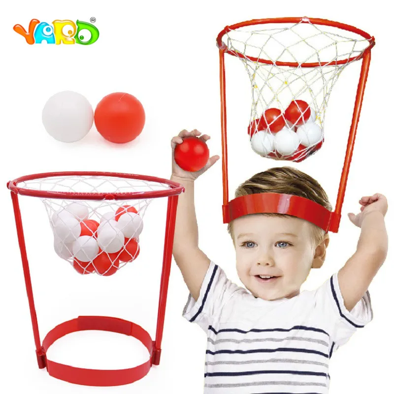 

YARD games 2pcs Head Basketball Hoop Games toy Head Shooting Ball Outdoor Sport Toys Educational Toys Game For Children Kids Toy