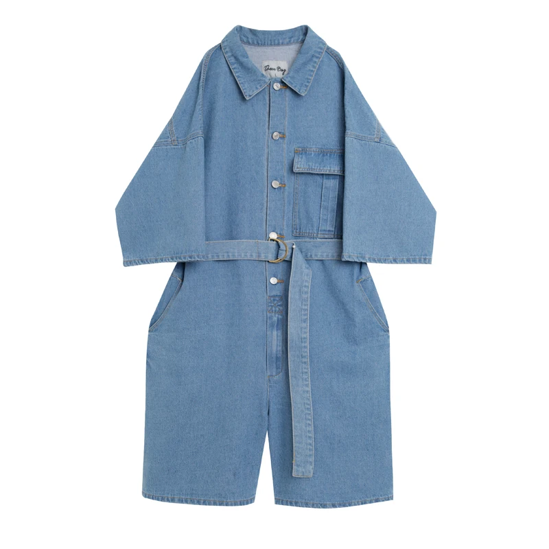 

Jeans Jumpsuits Men One Piece Overalls Cotton Casual Fashion Mens Denim Rompers 2019 New Spring Summer Pants Set Male Clothes
