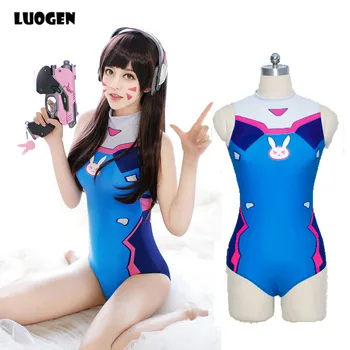 

Sexy Game OW D.VA Dva Mercy Cosplay Costume One Piece Swimwear Evangelion EVA Swimsuit SUKUMIZU S-L