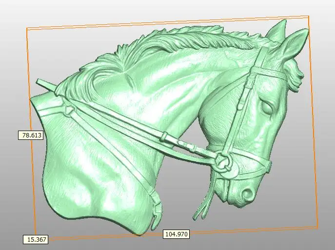Конская головка 3D модель рельеф STL для ЧПУ маршрутизатора резьбы гравировки artcam