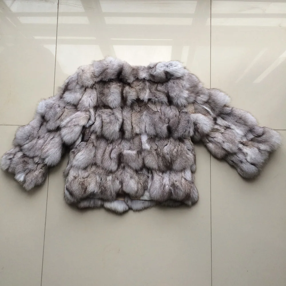 Новое поступление, Женская куртка из натурального Лисьего меха, женская верхняя одежда из натурального Лисьего меха, короткое стильное теплое зимнее меховое пальто на заказ размера плюс