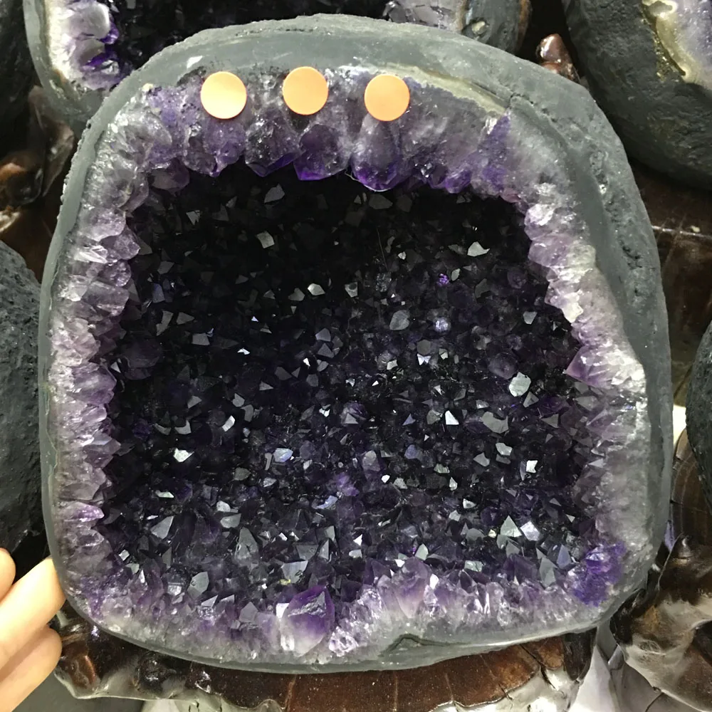 Rare mine cave natural quartz energy amethyst geode cave for home decoration