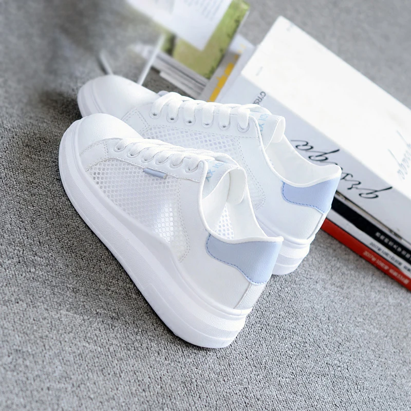 

Women's casual shoes 2019 summer new women's flat shoes fashion breathable vulcanized shoes with wild women's sports shoes
