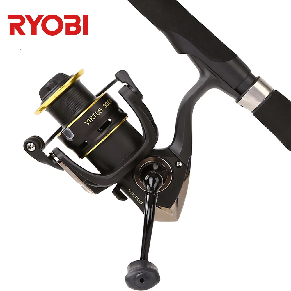 RYOBI оригинальная Рыболовная катушка VIRTUS спиннинговая Ультралегкая алюминиевая 7
